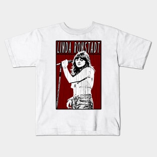 Vintage Retro Linda Ronstadt Kids T-Shirt